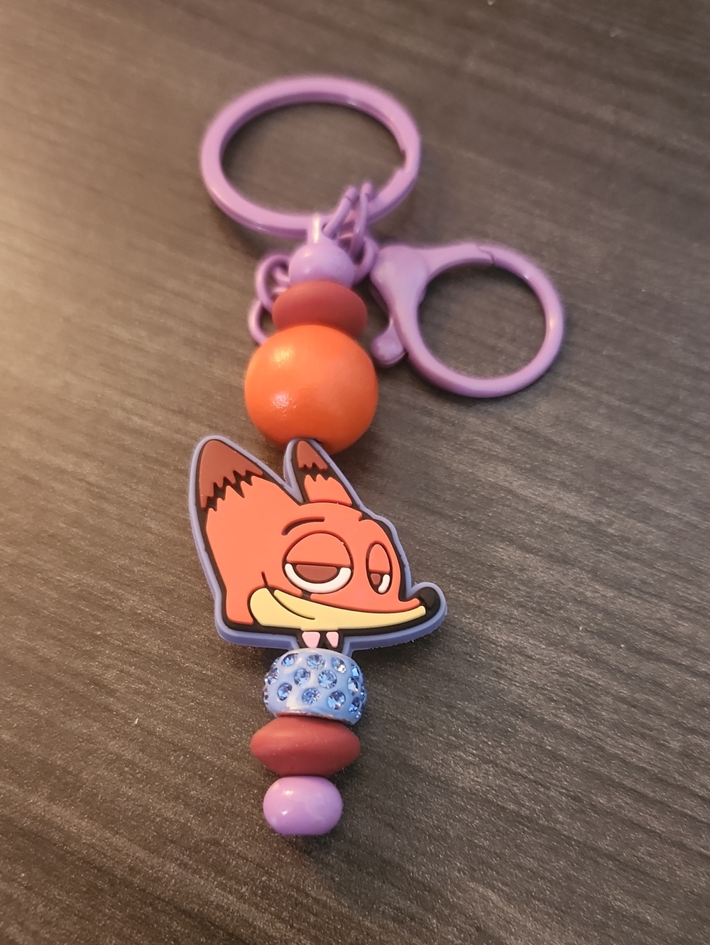 Nick Wilde From Zootopia Beaded Keychain